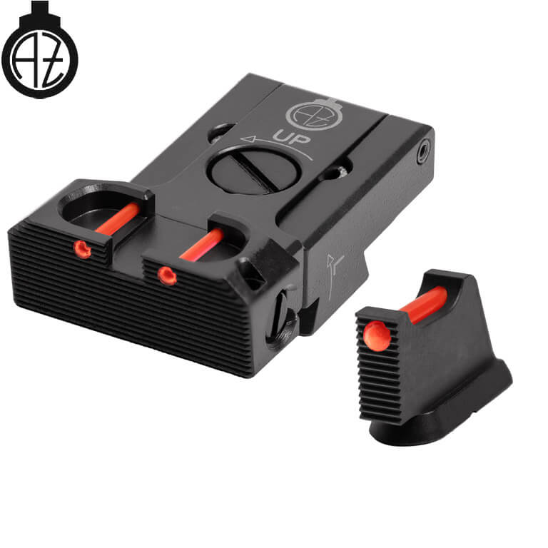 CZ 75B, CZ P-01, CZ 75 SP-01 mire regolabili con fibra ottica | tipo B Zendl