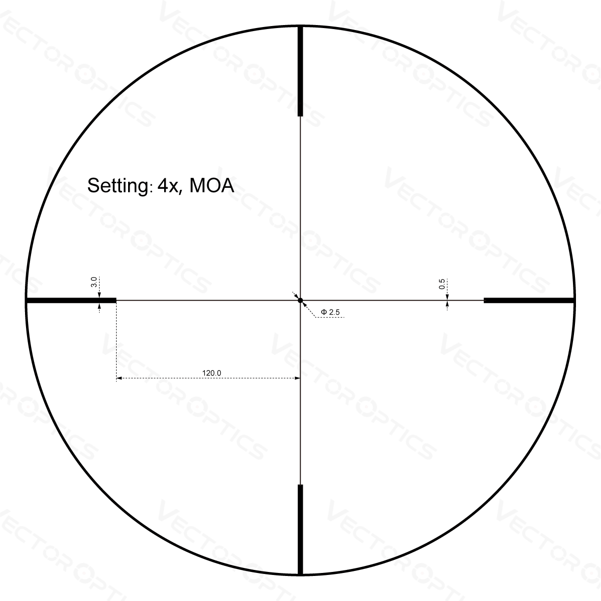 Vector Optics Forester 1-4x24SFP cannocchiale da puntamento per fucile