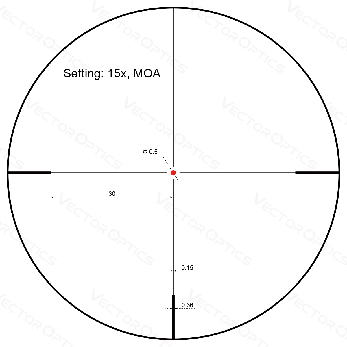 Vector Optics Forester 3-15x50SFP cannocchiale da puntamento per fucile
