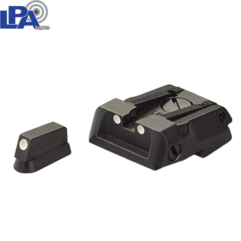 CZ Shadow 2, CZ 75 SP-01 Shadow set mire regolabili con punti bianchi LPA