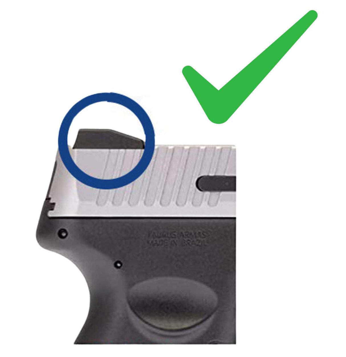 Taurus G3, G2S, G2C, TX22 attacco per punto rosso | tipo S