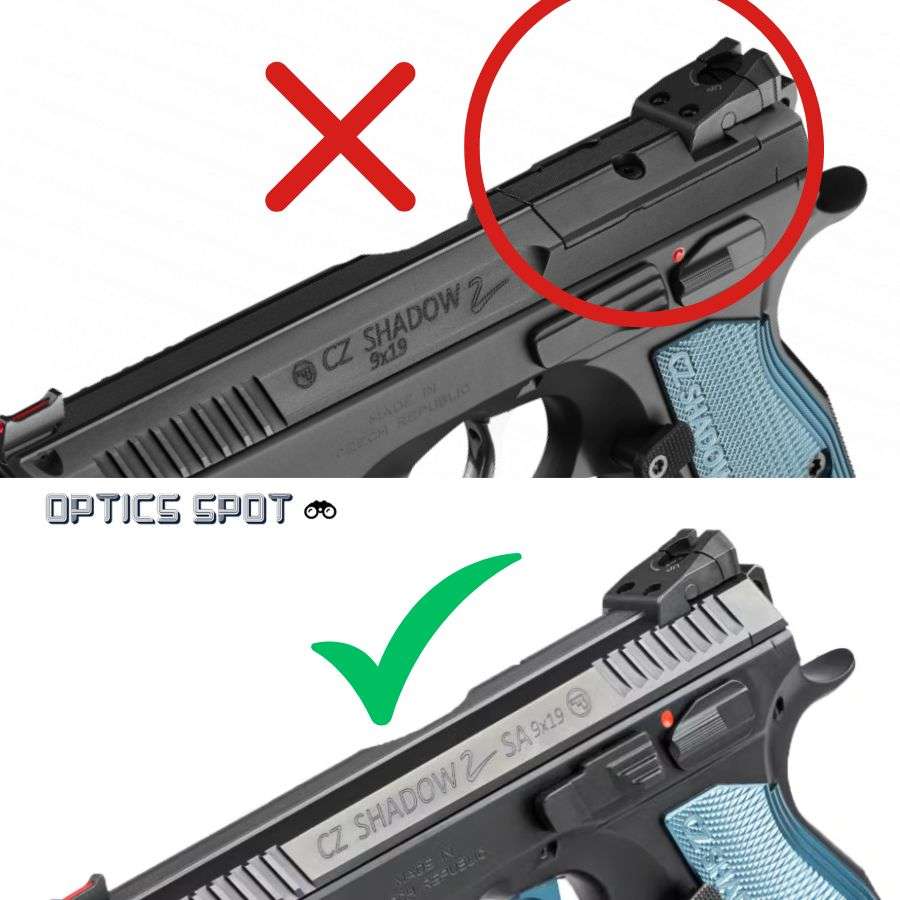CZ Shadow 2 attacco red dot | Shield impronta RMSc