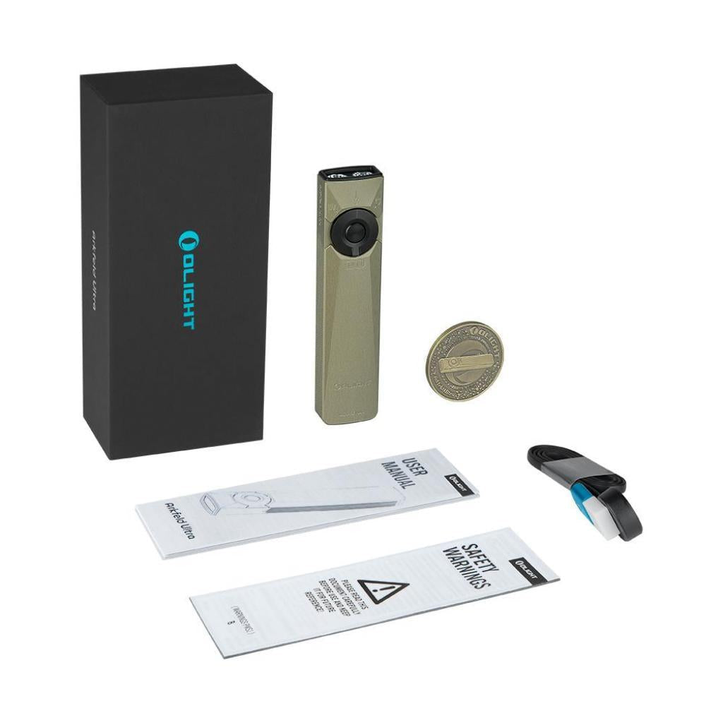 Olight Arkfeld Ultra | torcia EDC piatta 3-in-1 | 1.400 lm - Olive Green