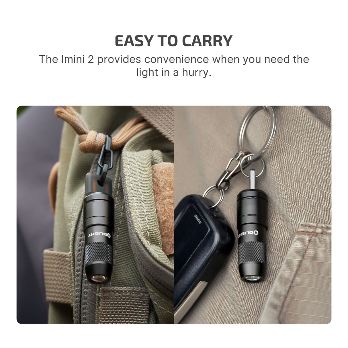Olight imini 2 | mini torcia portachiavi ricaricabile | 50 lm