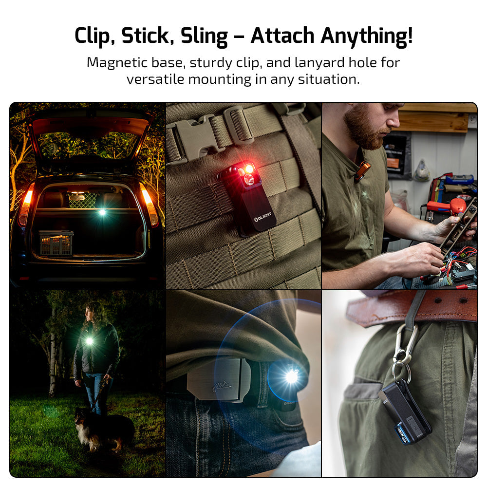 Olight Oclip Pro | torcia a clip multifunzione | 500 lm