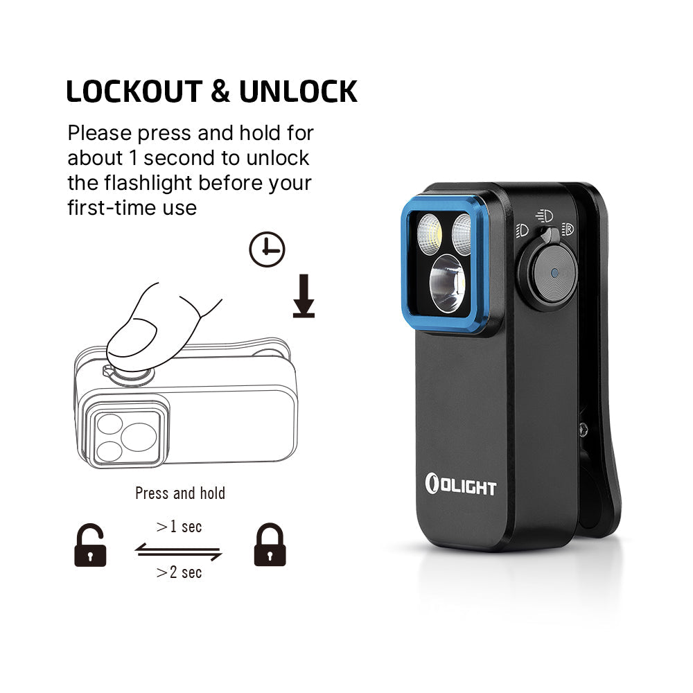 Olight Oclip Pro | torcia a clip multifunzione | 500 lm