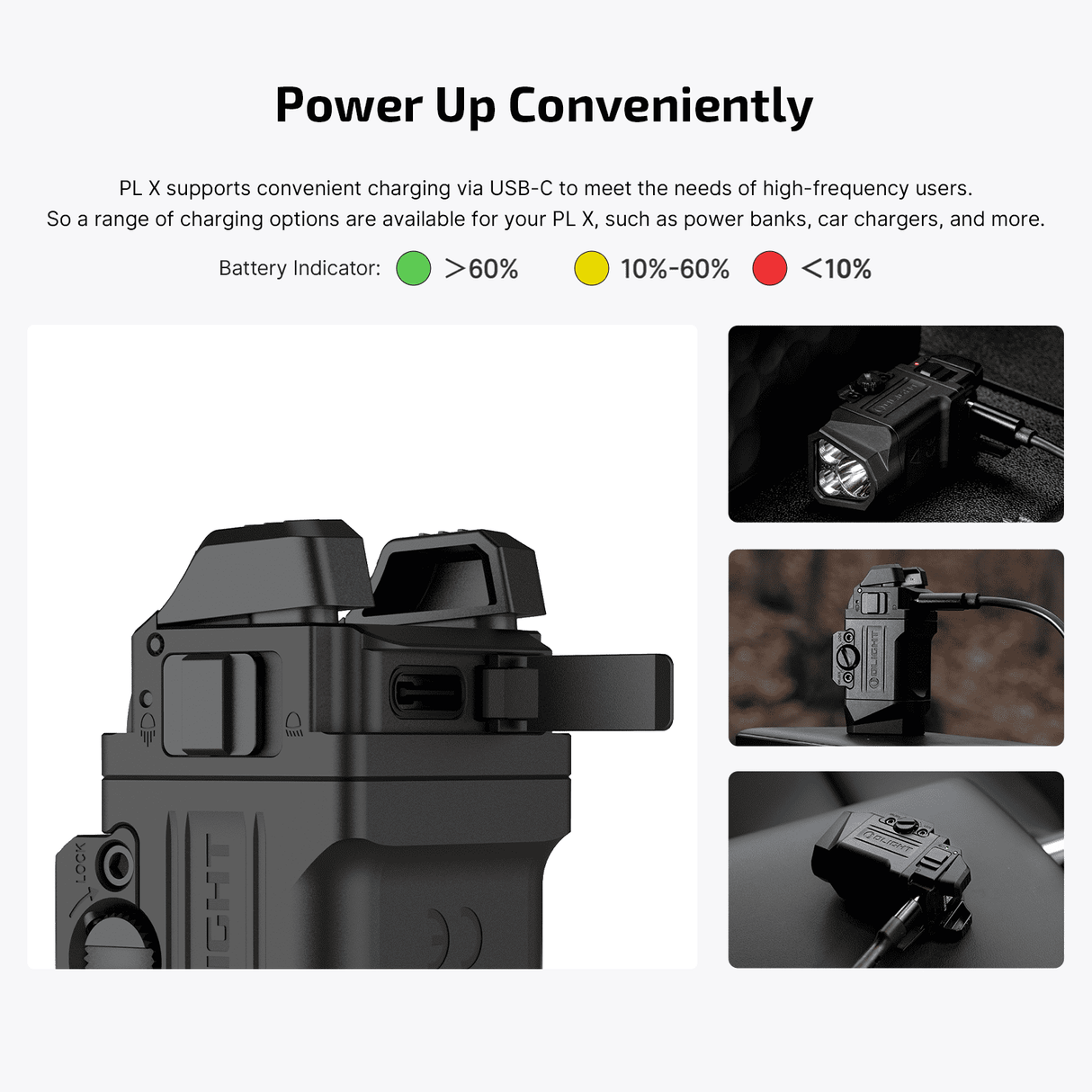 Olight PL X | luce per pistola | 1.200 lm