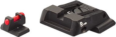 Smith & Wesson M&P mire regolabili | fiber optic