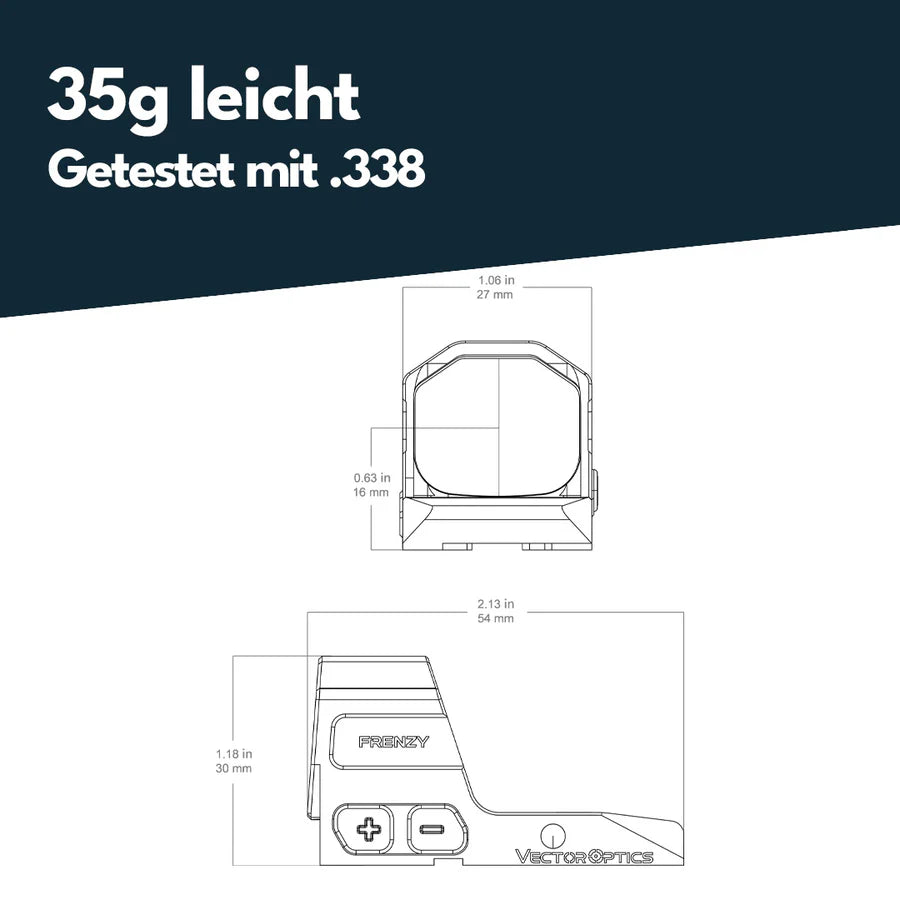 Vector Optics Frenzy 1x20x24 per CZ Shadow 2 OR 