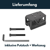 Picatinny attacco red dot con rialzo [32 mm] | C-More RTS impronta 