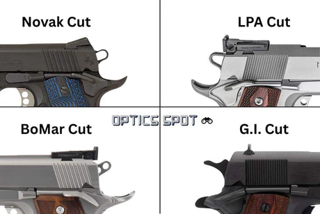 1911 [BoMar Cut] tacca di mira completamente regolabile | scanalata con 3 punti