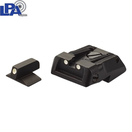 1911 [Novak Cut] adjustable sight set | with white dots
