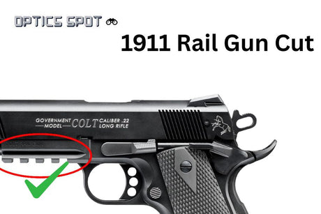 1911 [Rail Gun Cut] attacco red dot | Trijicon RMR impronta EGW