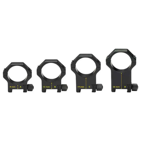 anelli per cannocchiale 30mm | base Picatinny con dado a vite