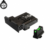 Mire regolabili per Glock [G17 G19 G26 & other] con fibra ottica | tipo
