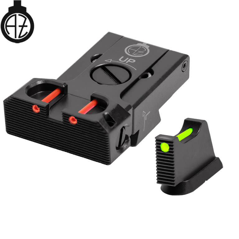 CZ 75B, CZ P-01, CZ 75 SP-01 mire regolabili con fibra ottica | tipo B Zendl