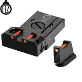 CZ 75B, CZ P-01, CZ 75 SP-01 mire regolabili con fibra ottica | tipo B Zendl