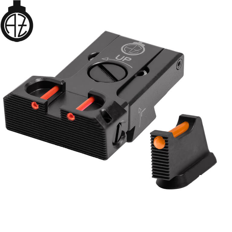 CZ 75B, CZ P-01, CZ 75 SP-01 mire regolabili con fibra ottica | tipo B Zendl