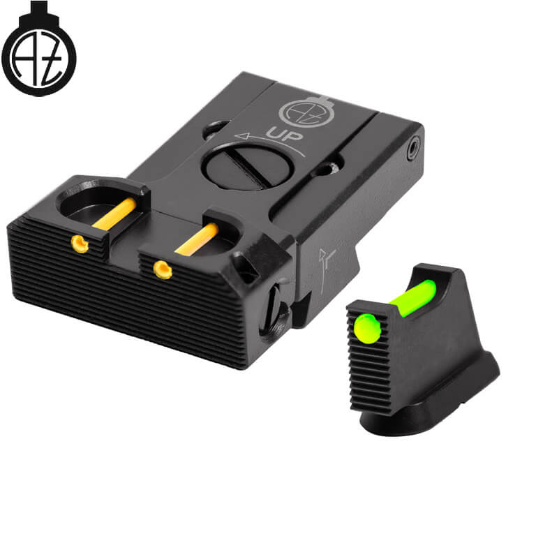 CZ 75B, CZ P-01, CZ 75 SP-01 mire regolabili con fibra ottica | tipo B Zendl