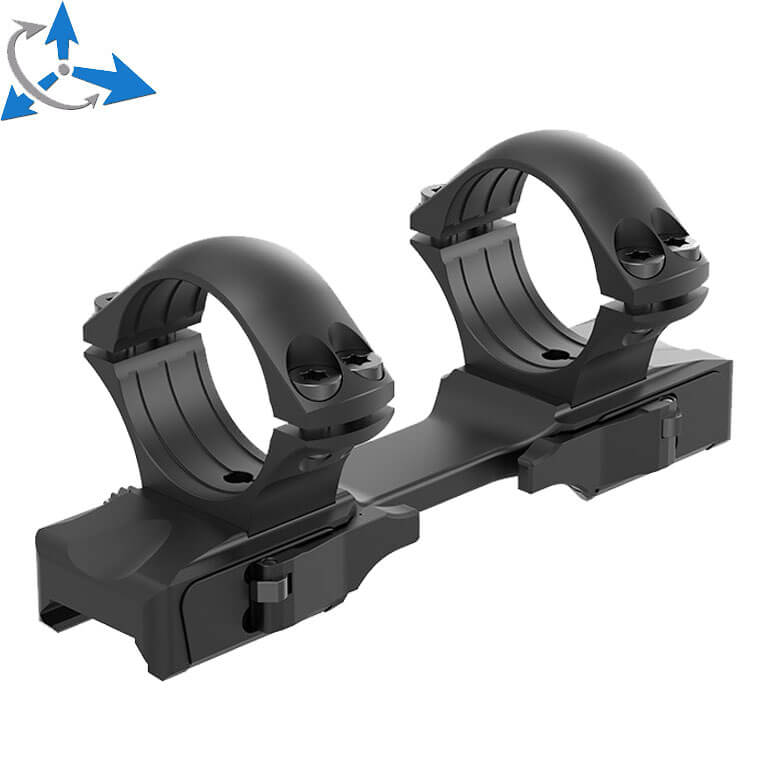 1 pollice anelli per ottiche [25,4mm] | base Picatinny QD Ergo corta 