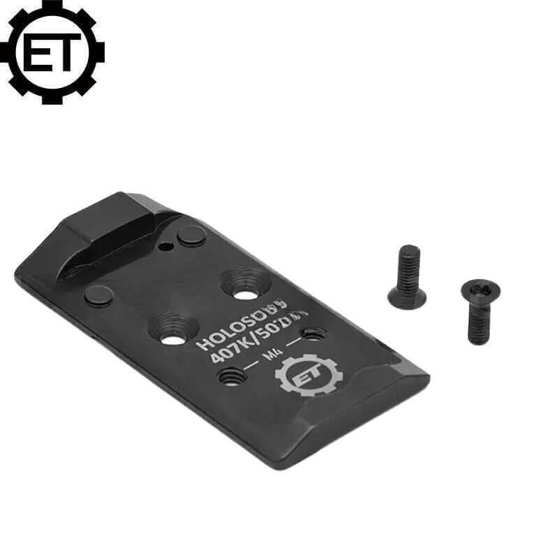 CZ Shadow 2 piastra adattatrice Optics Ready | Holosun K-series impronta