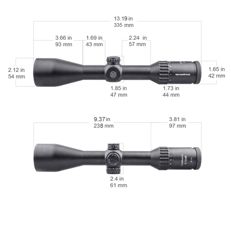 Vector Optics Continental 2-12x50 SFP cannocchiale da puntamento