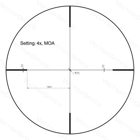 Vector Optics Forester 1-4x24SFP cannocchiale da puntamento per fucile