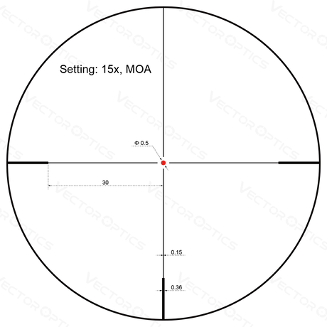 Vector Optics Forester 3-15x50SFP cannocchiale da puntamento per fucile