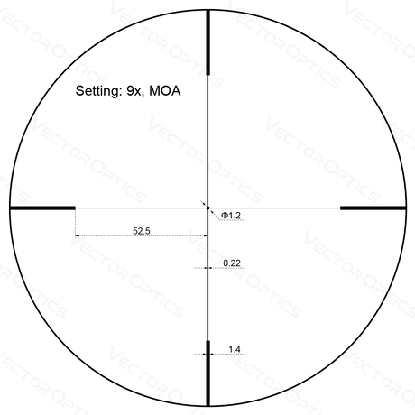 Vector Optics Forester JR. 3-9x40 cannocchiale da puntamento per fucile