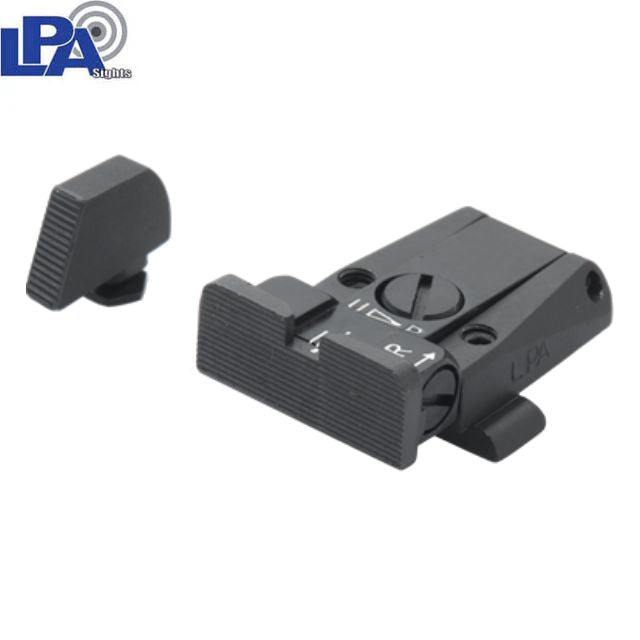 Glock [G17, G19, G26 & other] adjustable sight set | grooved