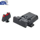 Mire regolabili per Glock [G17 G19 G26 & other] | con fibra ottica