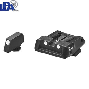 Mire regolabili per Glock [G17 G19 G26 & other] | con punti bianchi