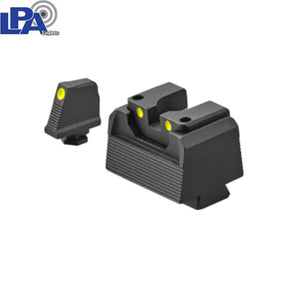 Mire semi-regolabili alte per Glock MOS [G17 MOS G19 MOS & other] | con punti luminescenti