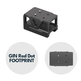 Picatinny attacco red dot con rialzo [32 mm] | C-More RTS impronta