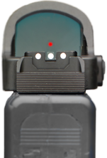 Mire semi-regolabili alte per Glock MOS [G17 MOS G19 MOS & other] | con fibra ottica