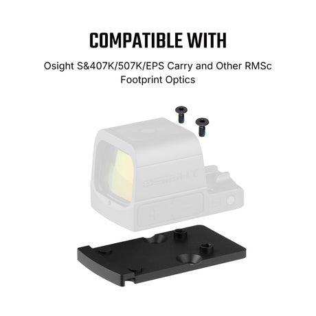 Adattatore impronta | da Trijicon RMR a Shield RMSc & K-series impronta