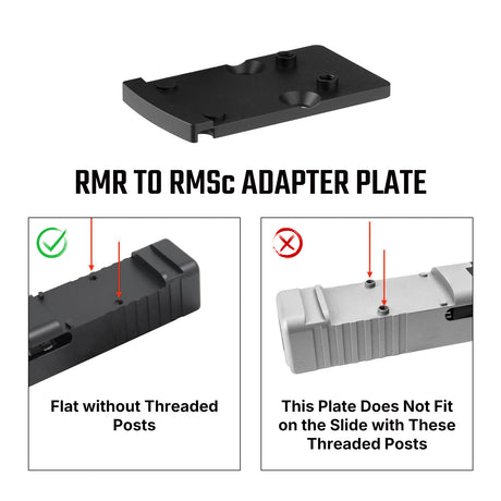 Adattatore impronta | da Trijicon RMR a Shield RMSc & K-series impronta