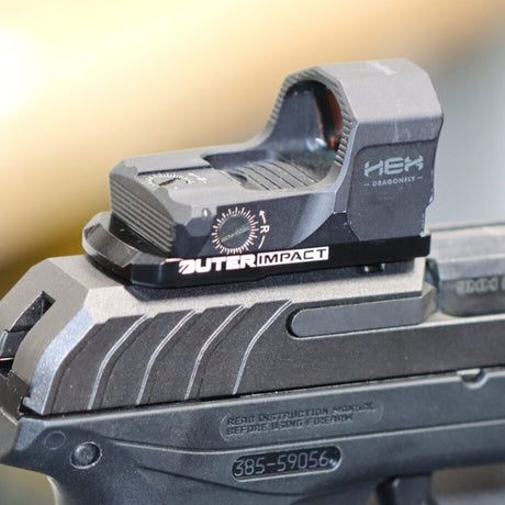 Ruger Security 9 attacco red dot | type C [RMR RTS Docter impronta]