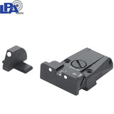 Springfield [XD,XDM] & HS Produkt [XDM HS-9 SF19] mire regolabili | con punti bianchi