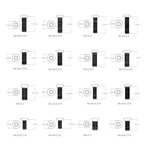 Set di viti Vector Optics