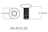 Set di viti 3pcs | 4-40x0.250’’ [T10]