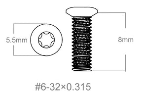 Set di viti 3pcs | 6-32x0.315’’ [T10]