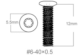 Set di viti 3pcs | 6-40x0.5’’ [T10]