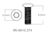 Set di viti 3pcs | 6-48x0.374’’ [T10]