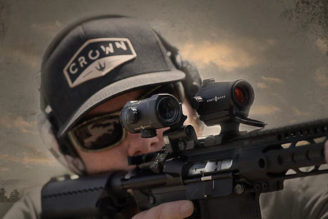 Sightmark XTM-3 Ingranditore 3x con attacco red dot LQD flip to side