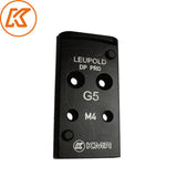 Piastra red dot in acciaio per Glock MOS | impronta Leupold DPP