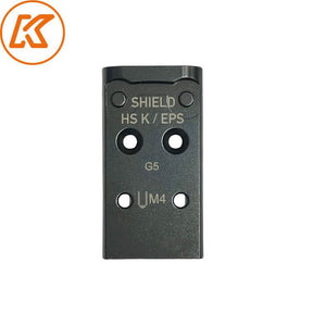 Piastra red dot in acciaio per Glock MOS | Shield RMSc & Holosun K-series impronta