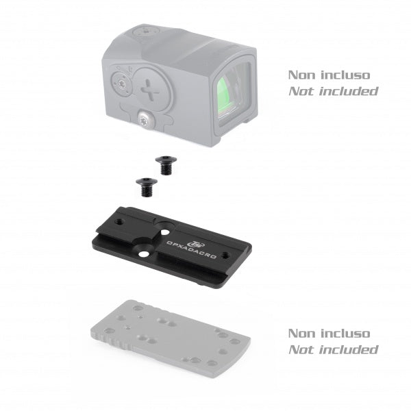 Adattatore impronta | da supporti Toni System "tipo A" a Aimpoint Acro 