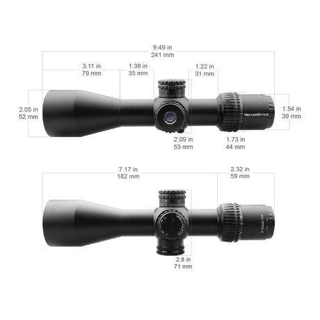 Vector Optics Veyron 3-12x44 FFP cannocchiale compatto per carabina