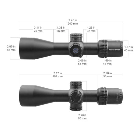 Vector Optics Veyron 3-12x44 SFP cannocchiale compatto per carabina